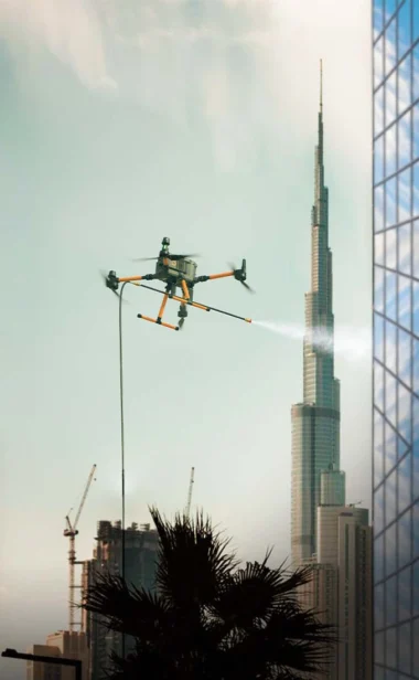 Drone. cleaning